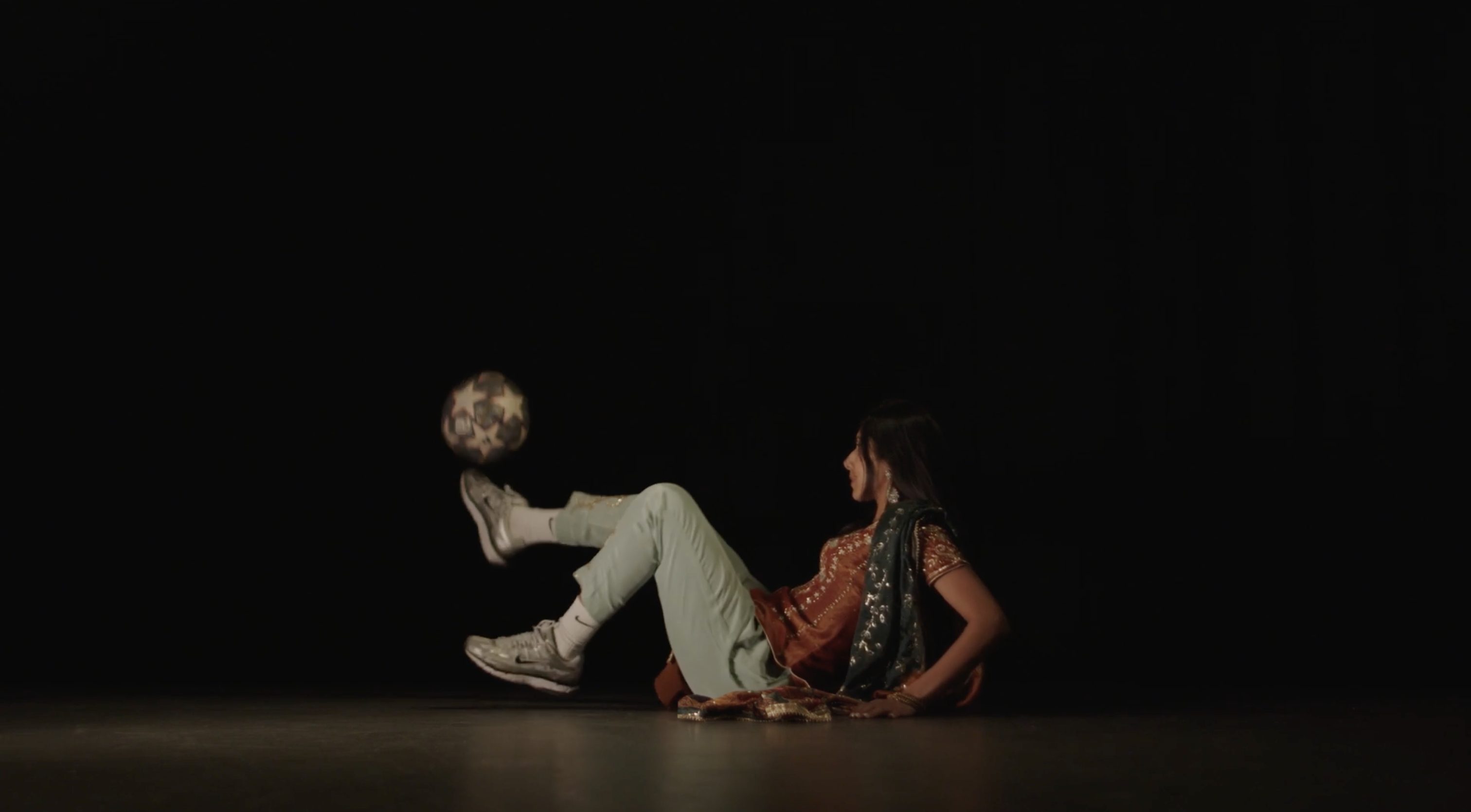 Still from Alina Akbar's Footwork